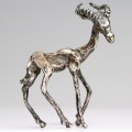 figurina modernista " Impala ".argint . semnata Peso. ateliet italian